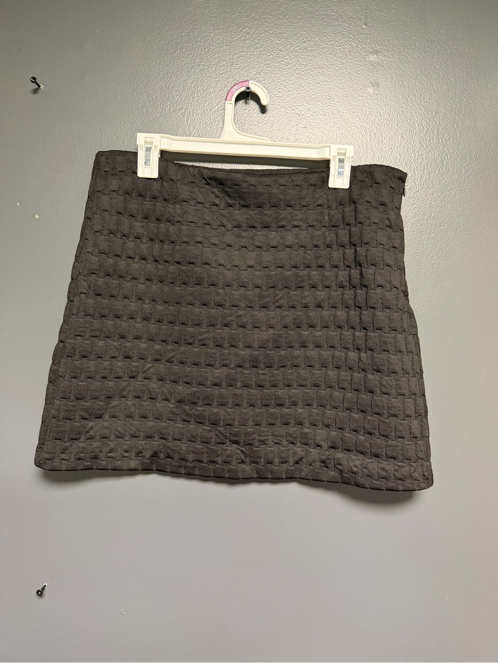NWT A New Day Black Basketweave Texture Mini Skirt 12